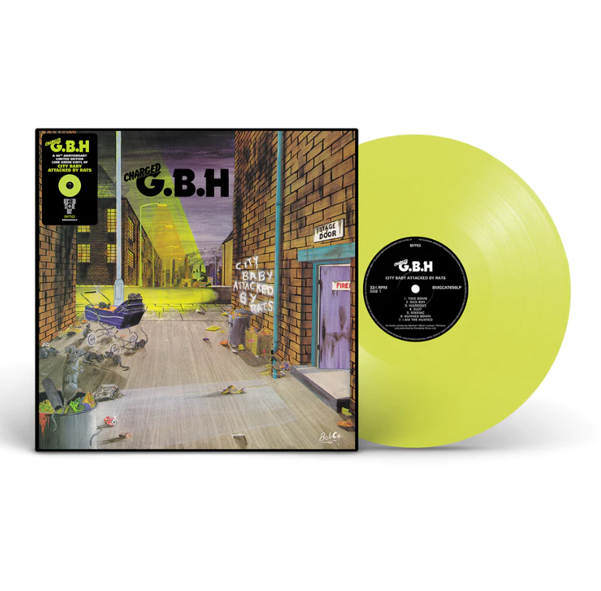 G.B.H. - City Baby Attacked by Rats. Ltd Ed. Lime Green RSD. 